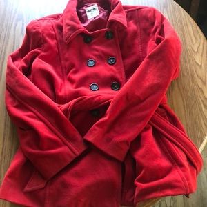 Old navy red wool jacket